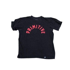 PRIMITIVE SKATEBOARDING T Shirt Men's LARGE Black Short Sleeve Crew Neck​​​​